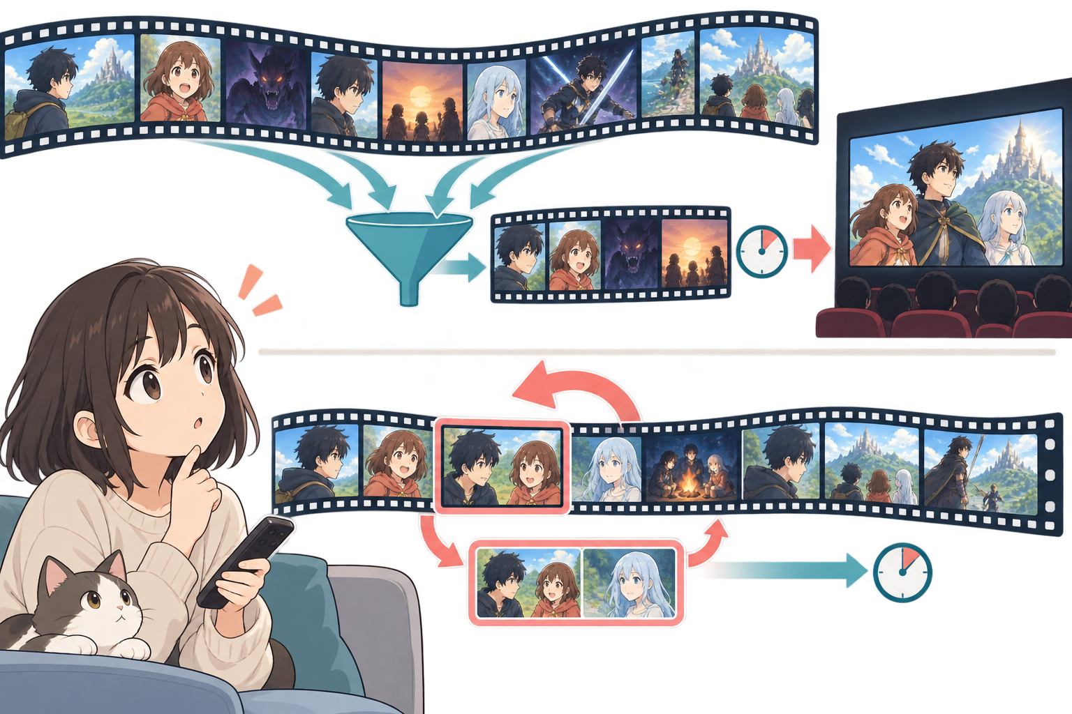 そもそも総集編とは?再放送とどう違うの?