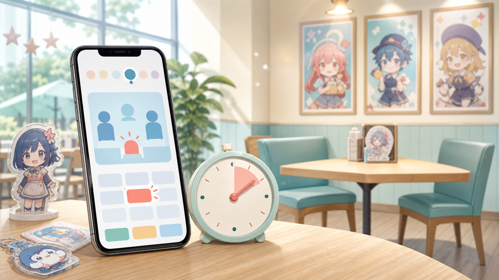 アニメイトカフェ空席予約 コツ｜15分前ルール逆算で当日でも間に合う