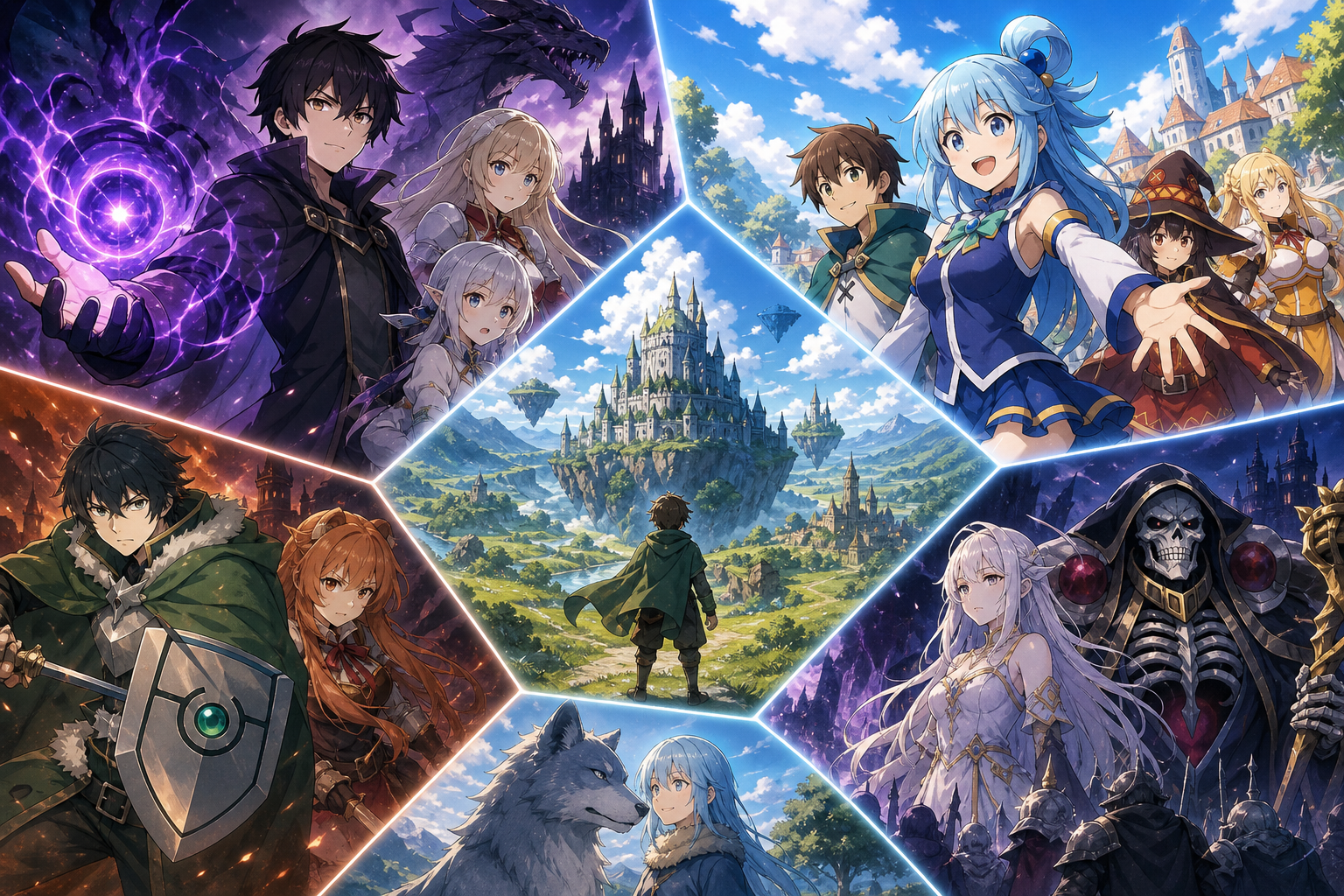 【比較一覧表】おすすめ異世界アニメ5選を一目でチェック