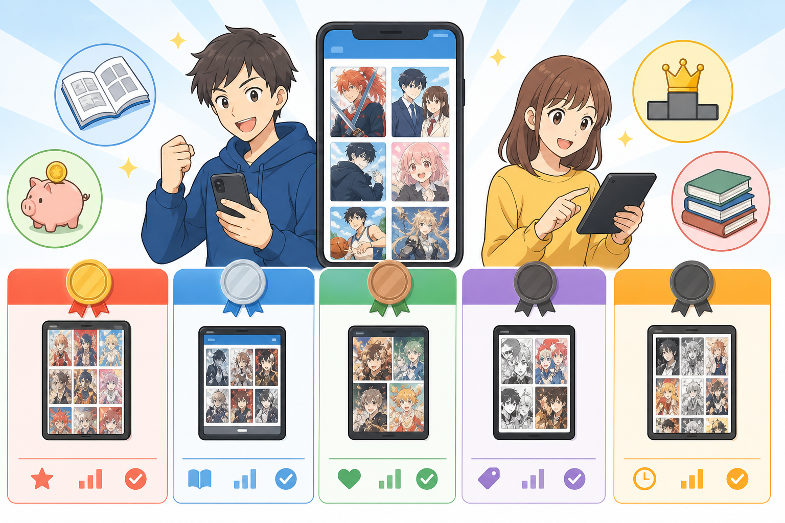 漫画サブスクおすすめ比較一覧表