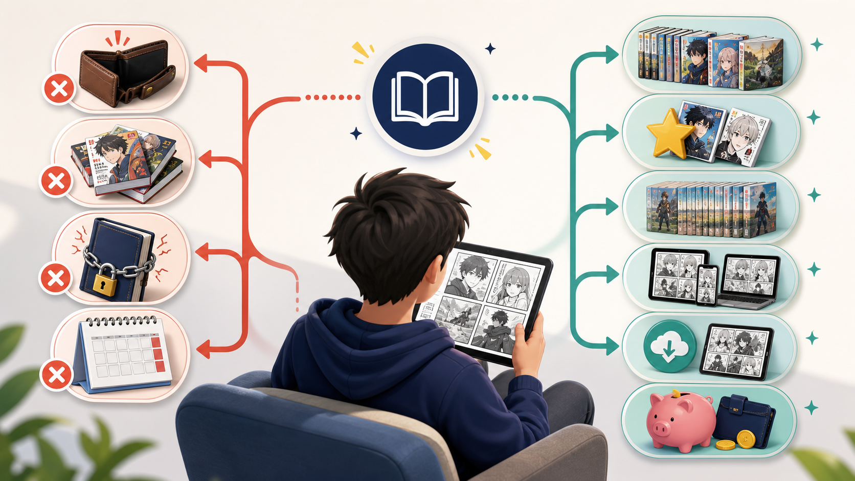 漫画の月額で読み放題サービスはどれがいい？実務6軸で比較