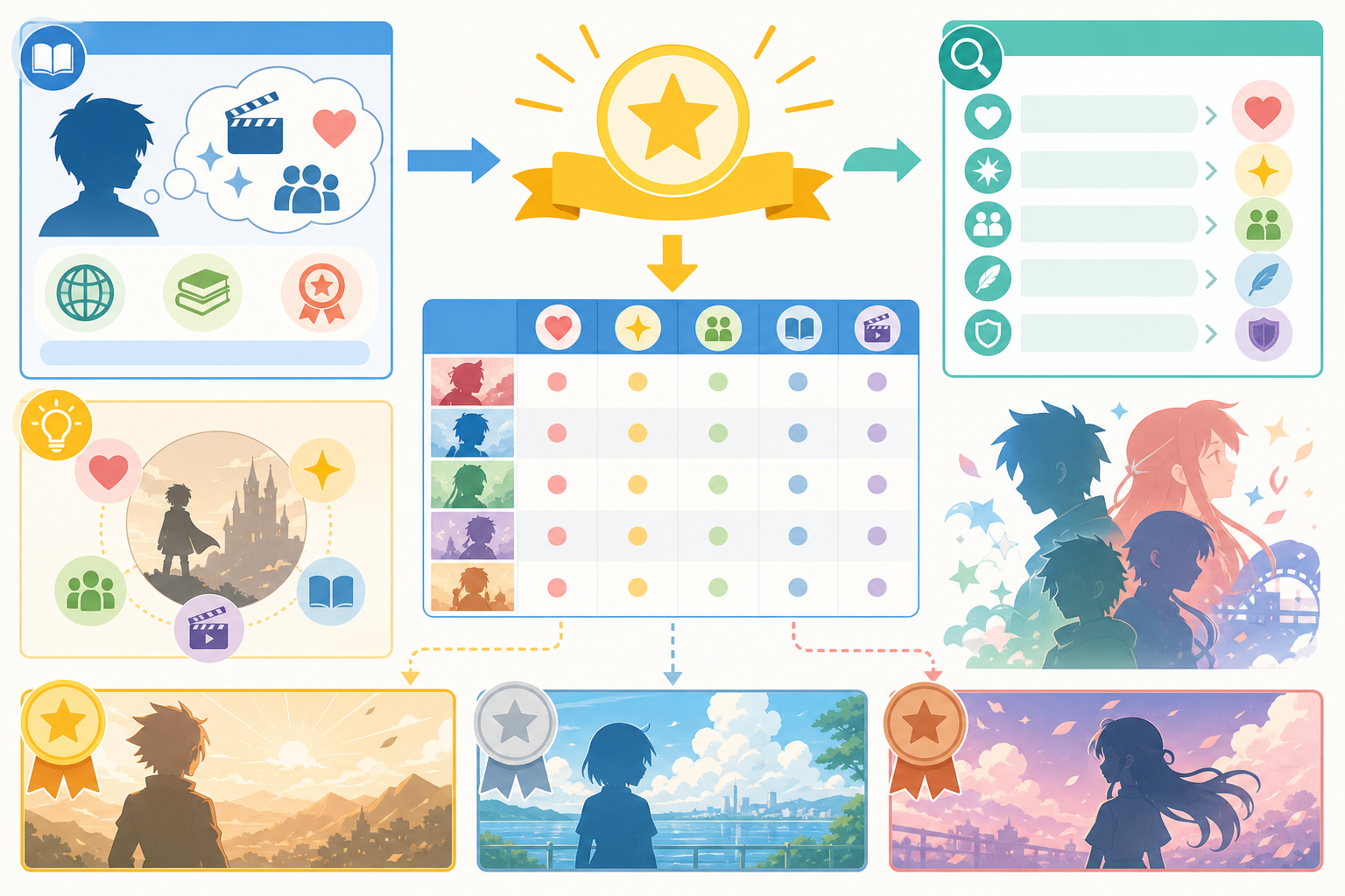 名作アニメおすすめ5選｜初心者も外さない不朽の名作だけを厳選の図解