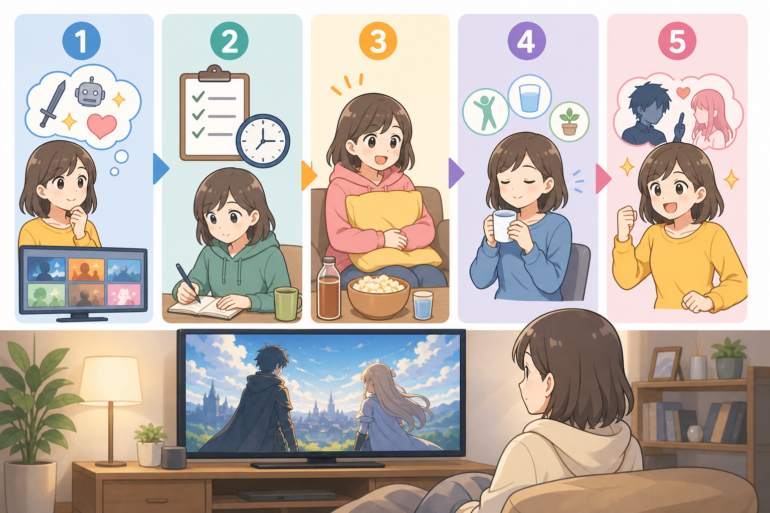 そもそもアニメの一気見とは？魅力と向いている人