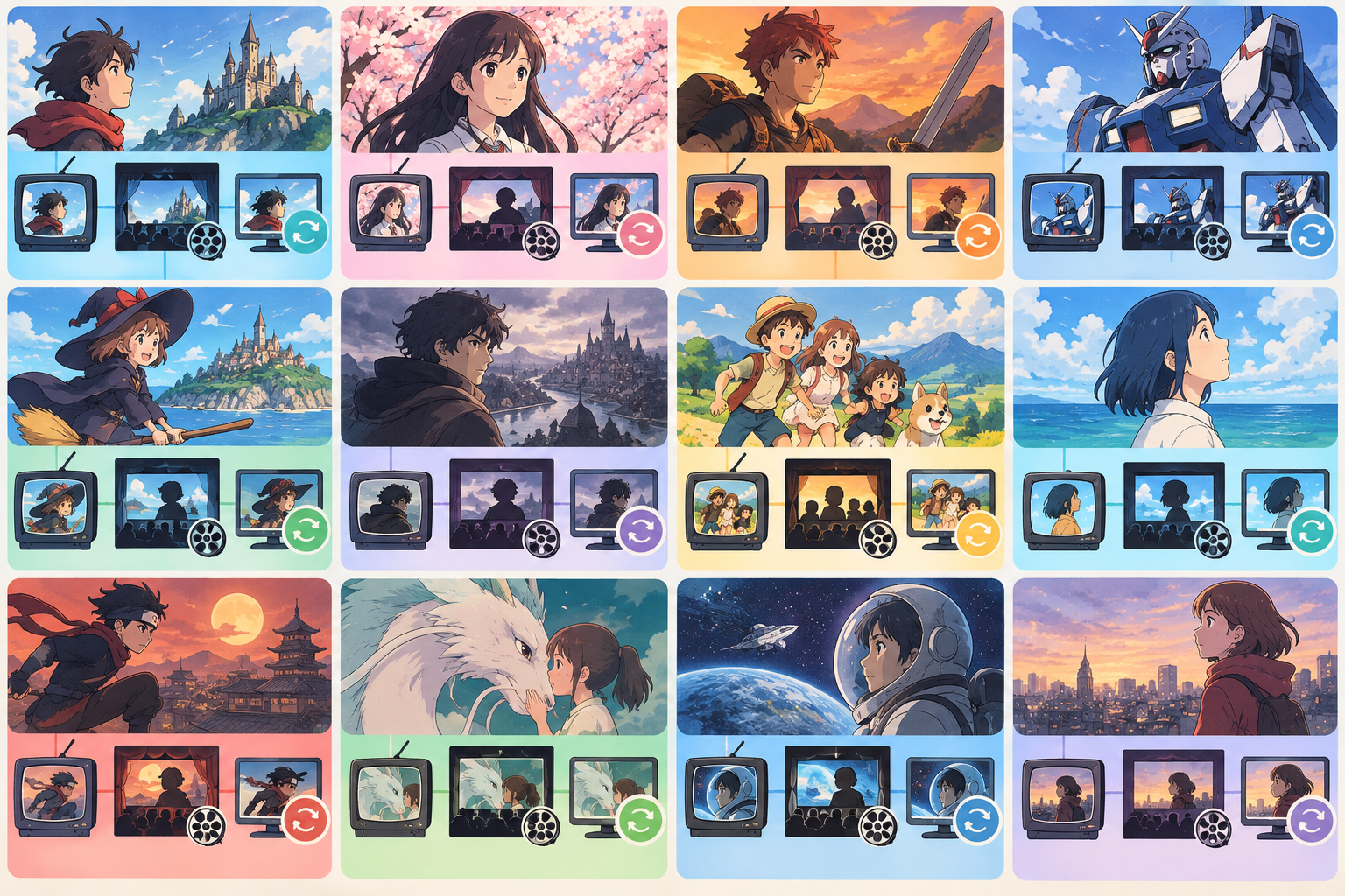 2大投票の両方に残った12作と、選ばれた版