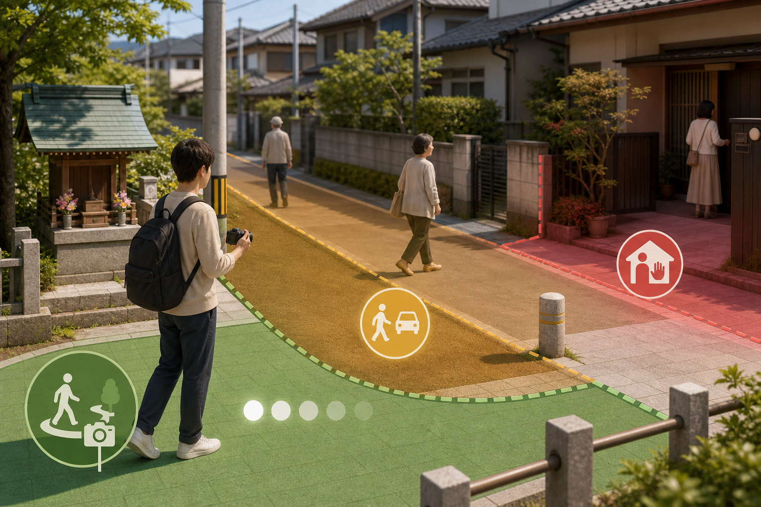 聖地巡礼でマナーが悪いと言われる行為は、どこから犯罪になりますか？