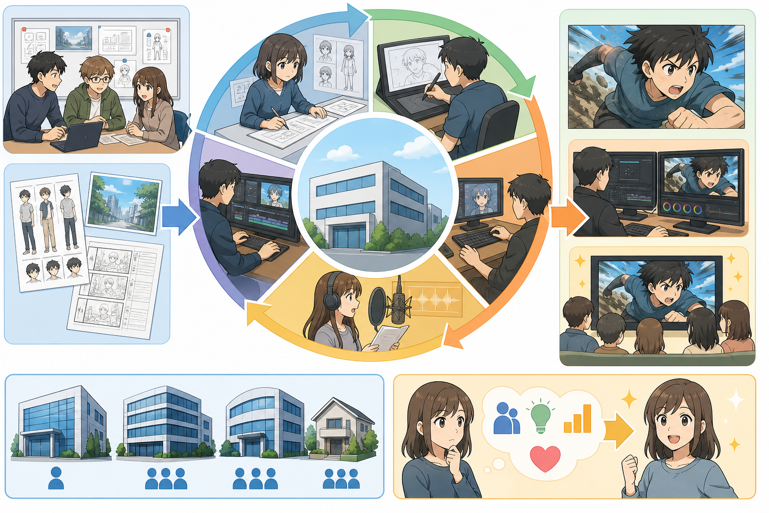 アニメ制作会社の仕組みをもう少し詳しく