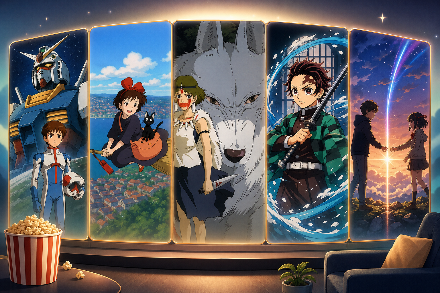 名作アニメおすすめ5選 比較一覧表