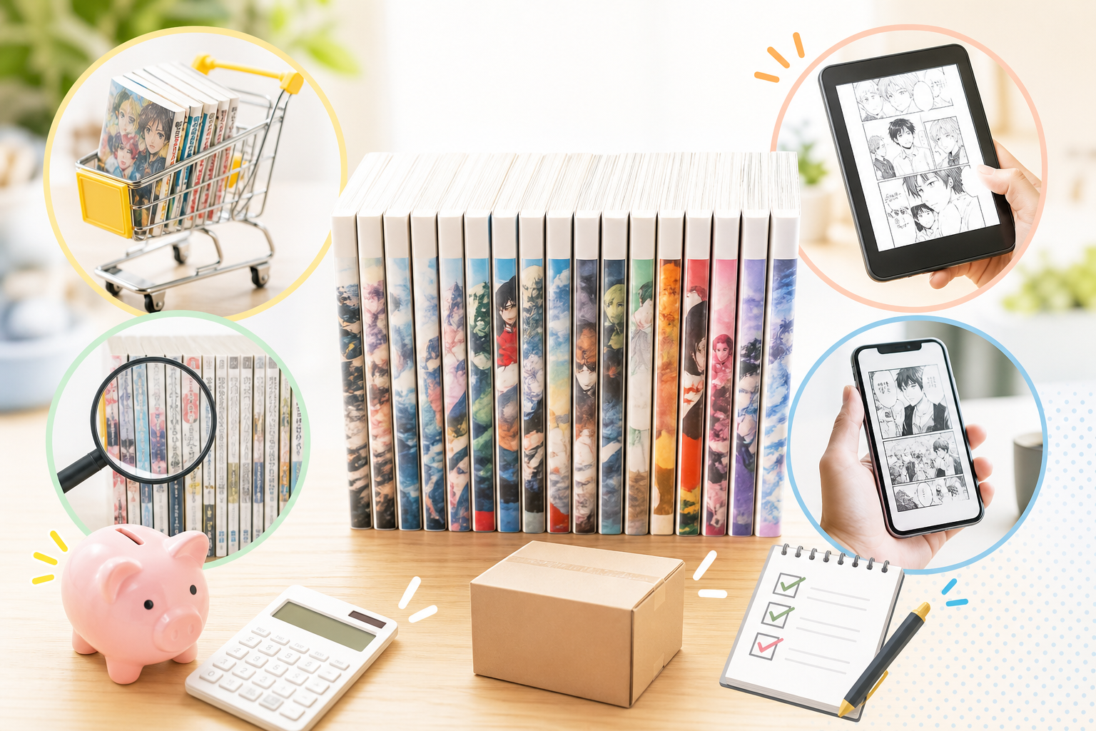 コミック全巻セットを安く買う方法7選｜中古・電子で失敗しない最安ルート