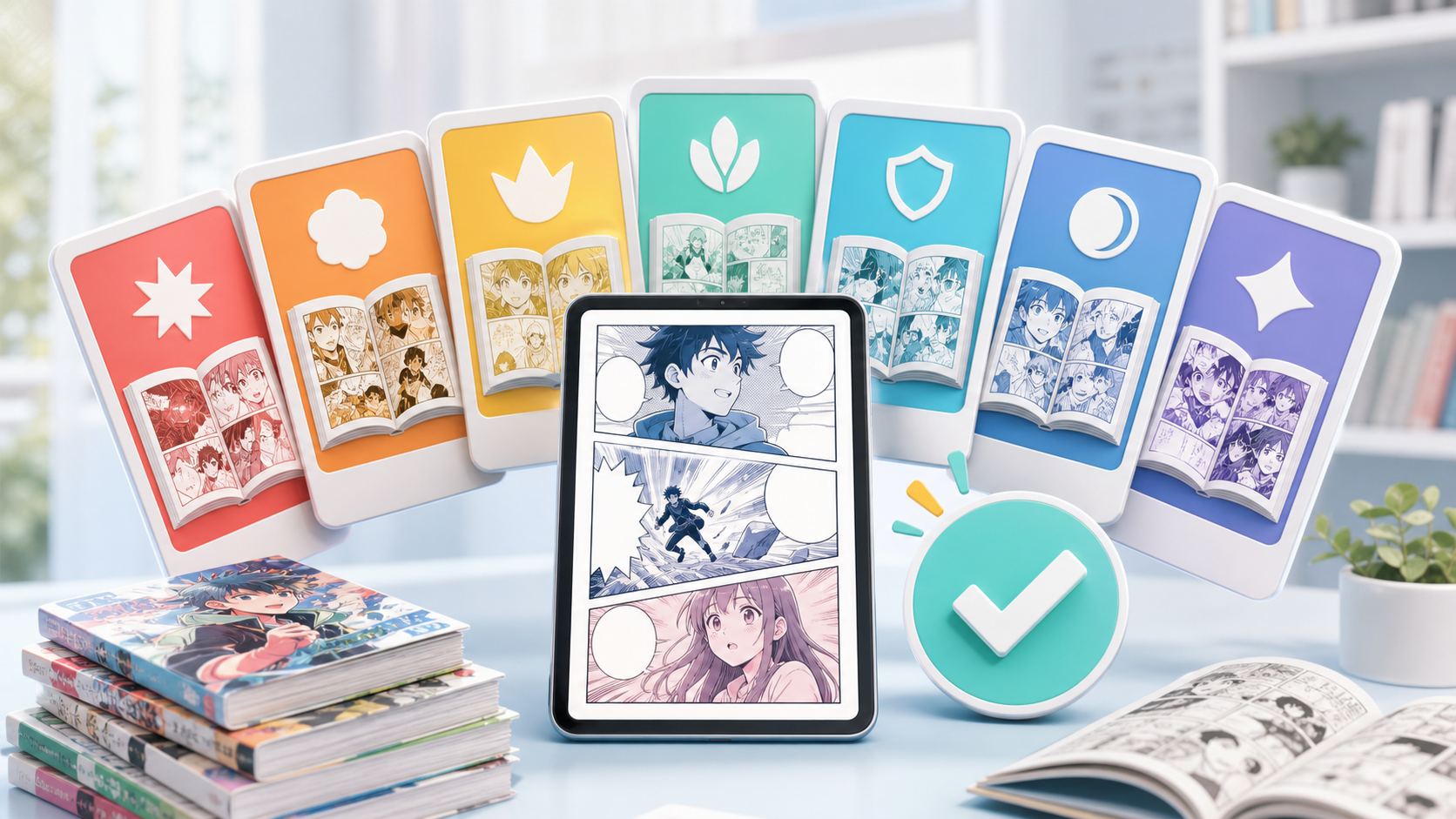 漫画読み放題サブスク比較|月550円からのおすすめ7社と選び方