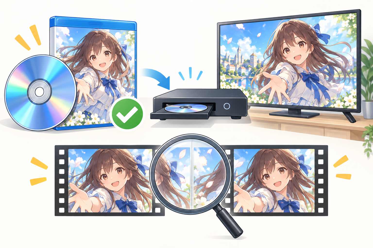 「円盤版=修正版」とは限らない。変更の説明は作品ごとに読む