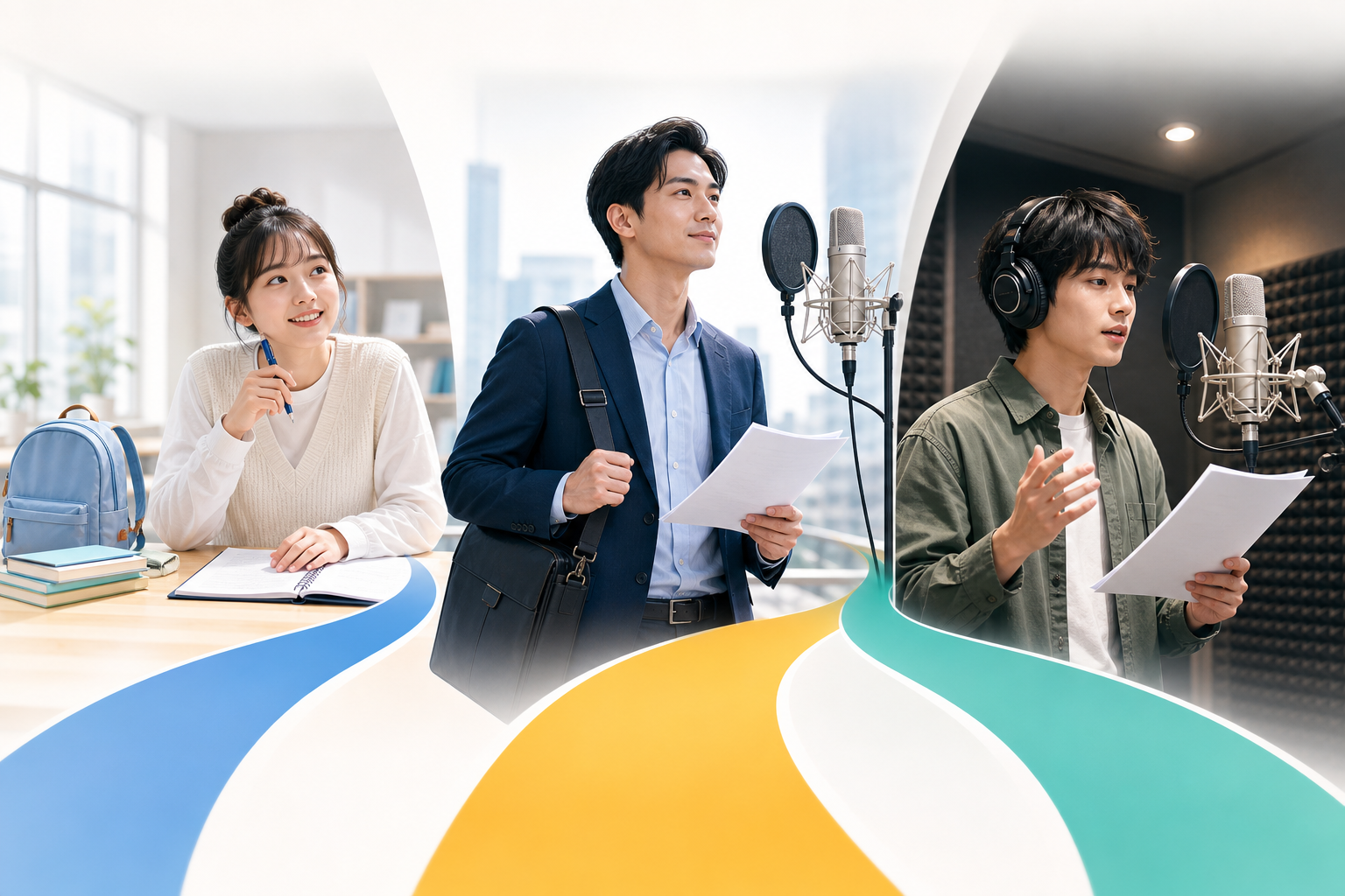 声優のなり方3ルート比較｜社会人・学生別に最短デビューの道を解説