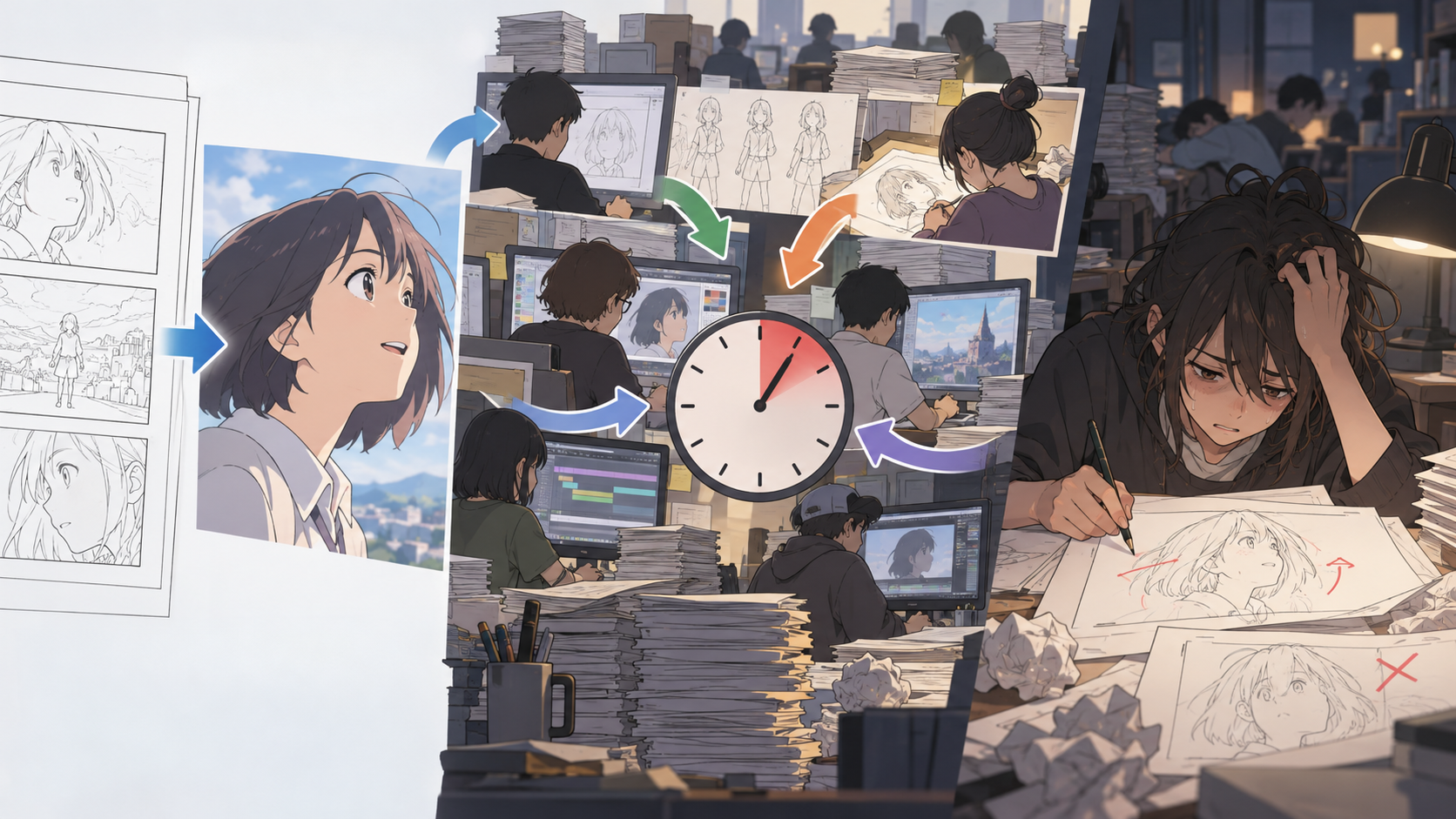 アニメの作画崩壊の理由は？よく言われる説をデータで検証
