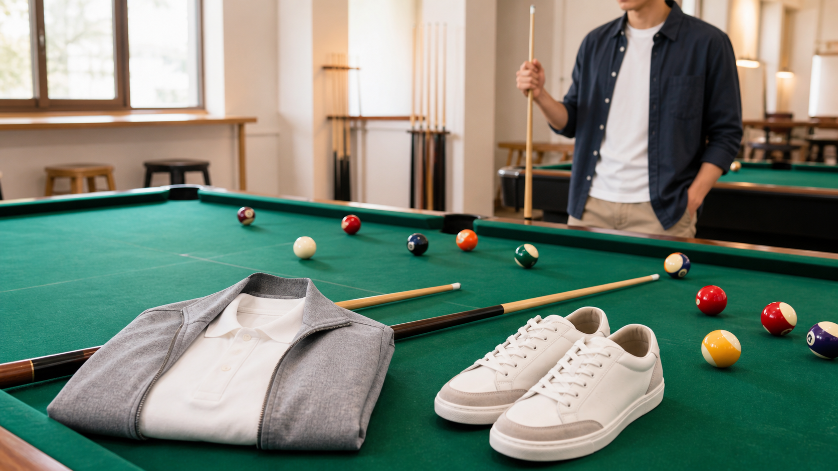 ビリヤード服装の注意点7つ｜初心者が店で浮かない選び方と靴の正解
