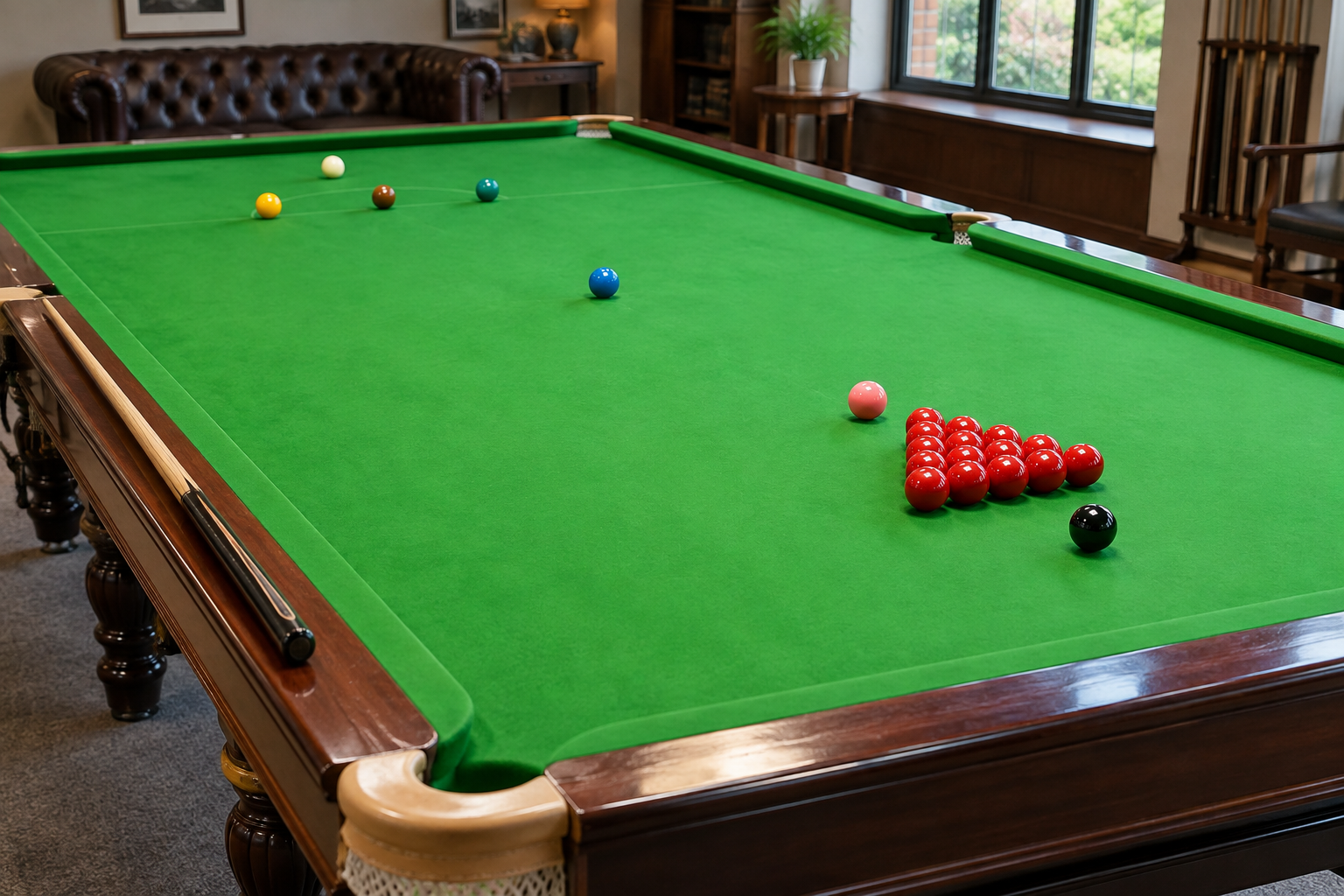 並べ方:茶→緑・黄→青→ピンク→黒→赤の三角形