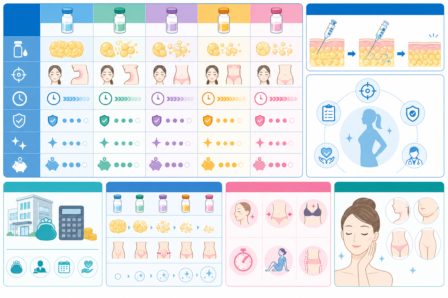 【2026最新】脂肪溶解注射を徹底比較｜薬剤の違いと失敗しない選び方の図解