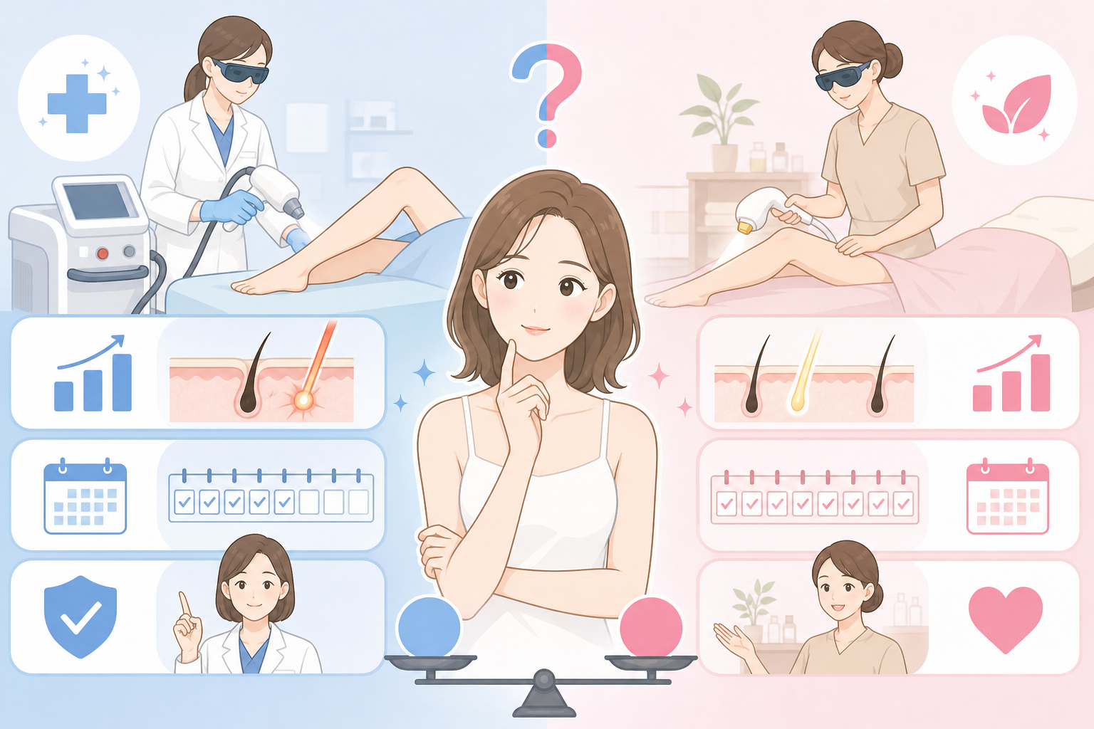 そもそも医療脱毛・エステ脱毛とは（基礎知識）