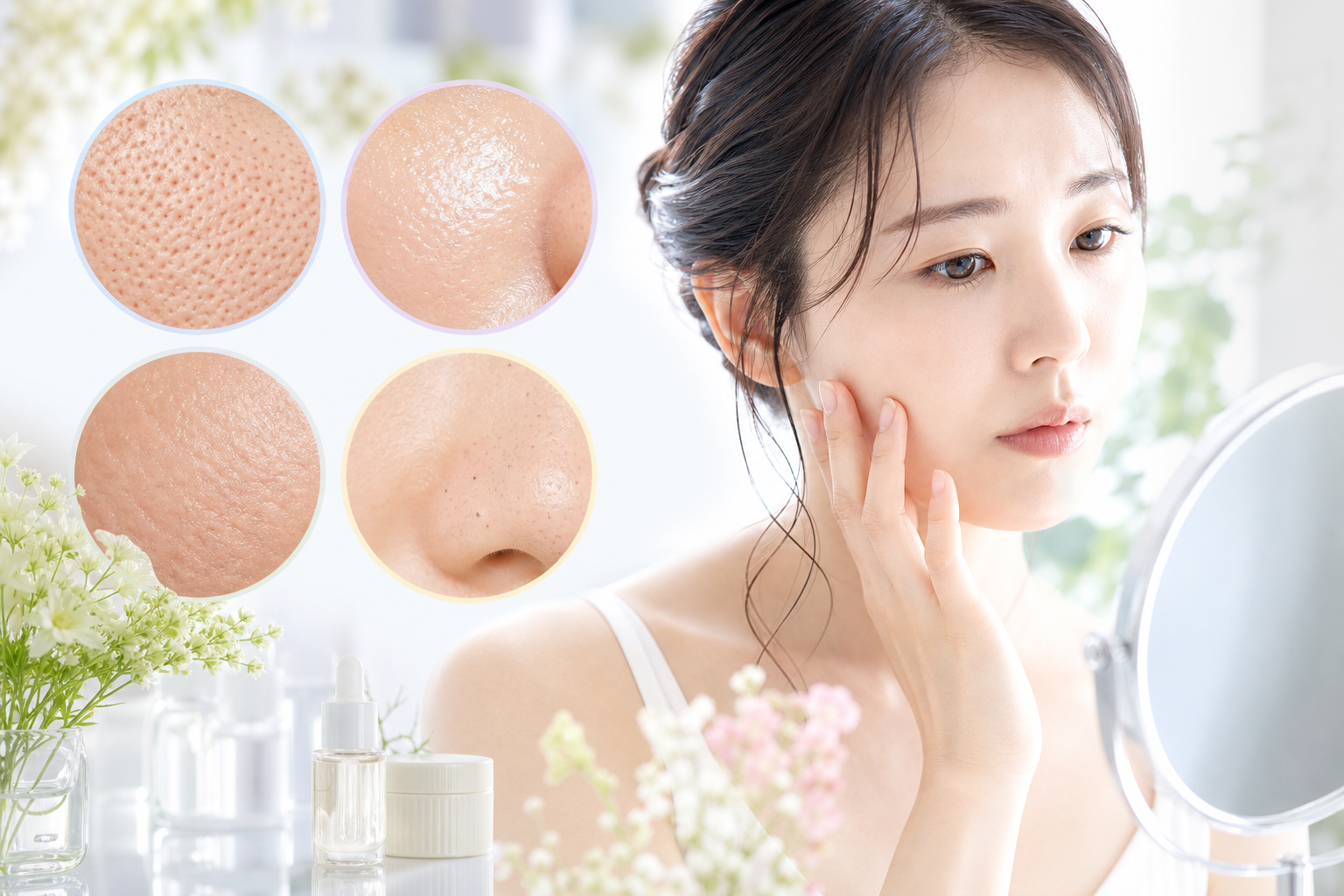 毛穴の開きの原因は4タイプ｜後悔しないための正しい治し方と避けたいNGケア