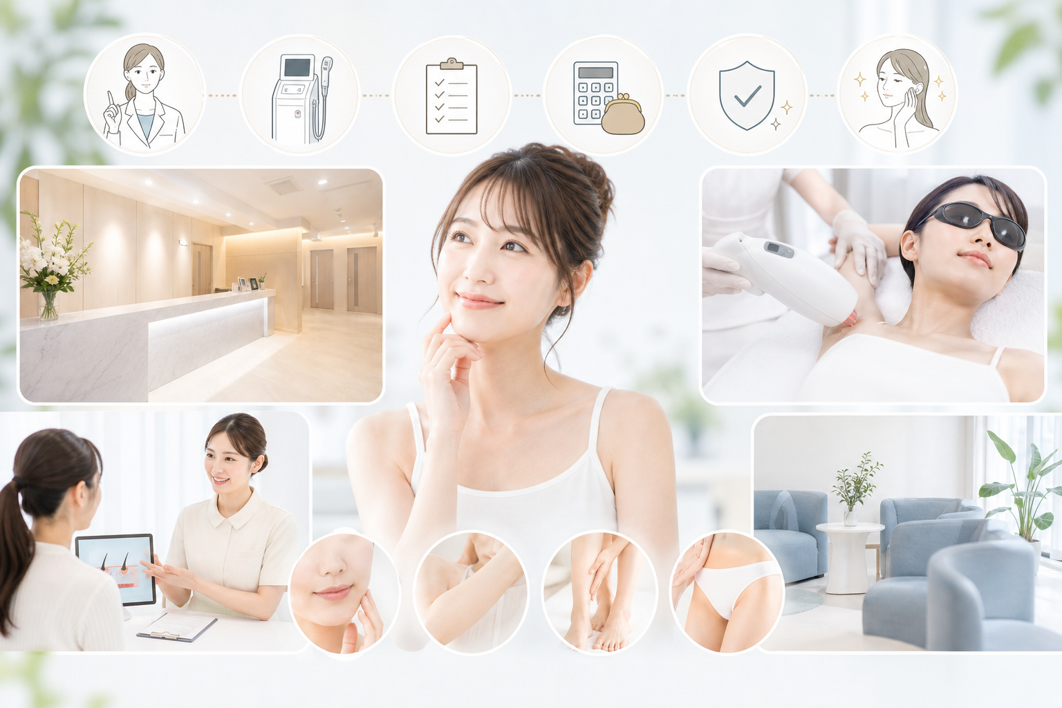 医療脱毛クリニックの選び方|5つの基準