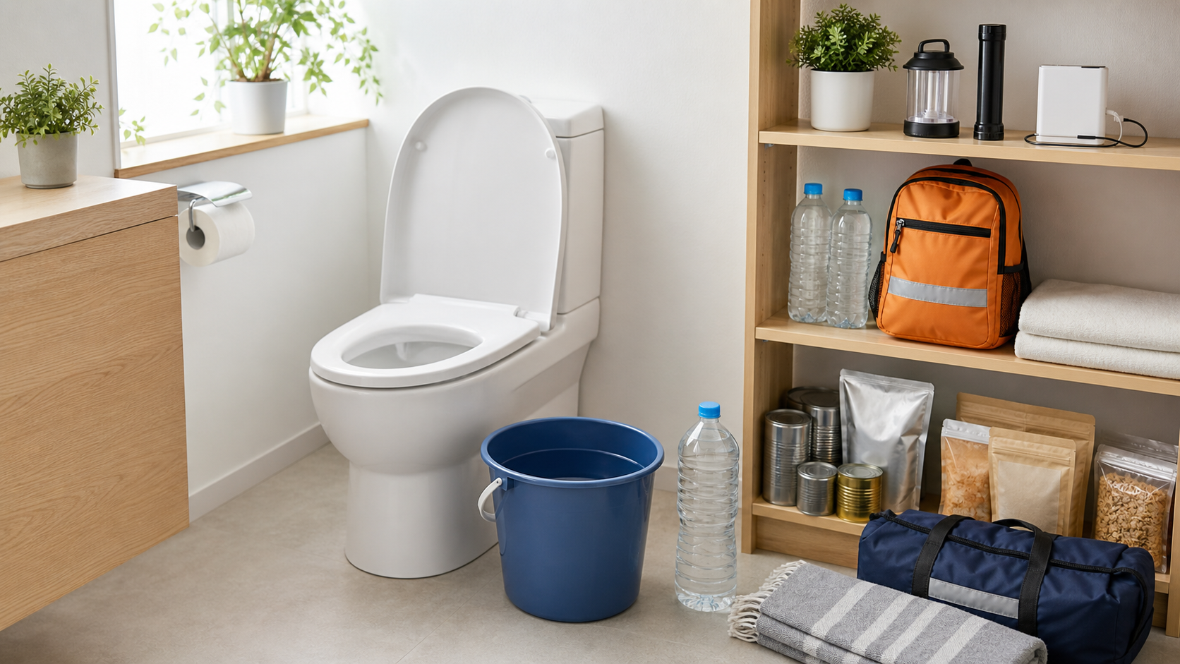 断水時のトイレの流し方｜水4Lで流せる手順と3つの判断基準
