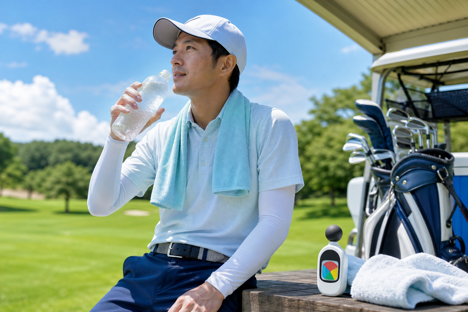 ゴルフの夏の暑さ対策10選|飲み物・服装・WBGTの中止基準まで