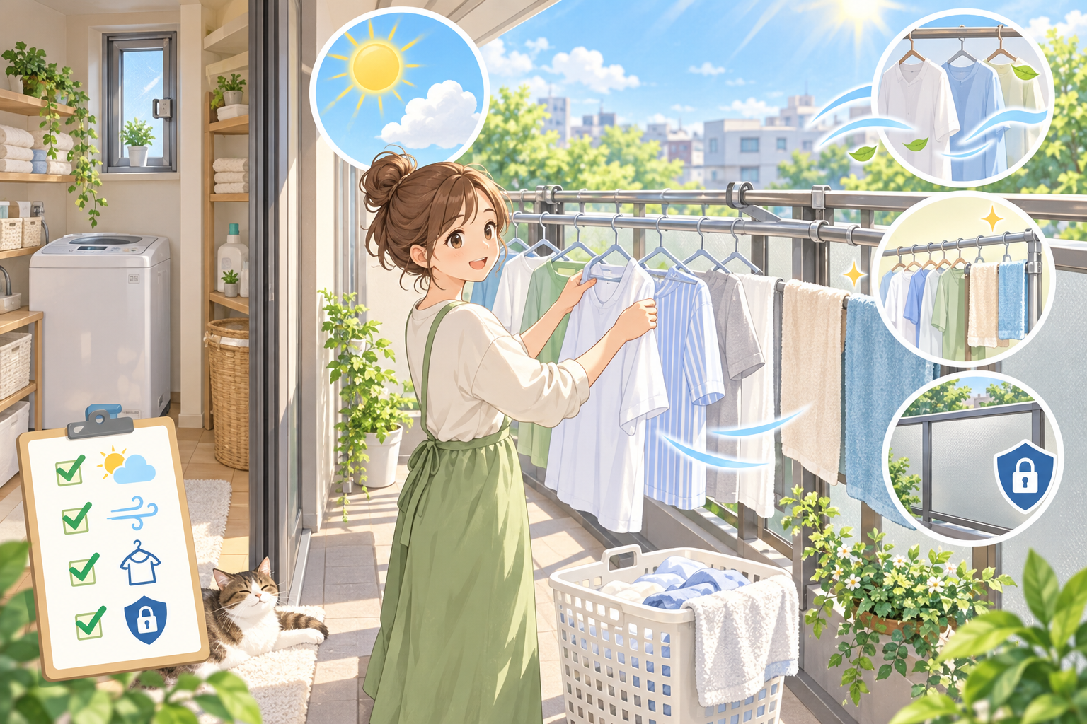 洗濯物が乾かない・干しきれない主な原因