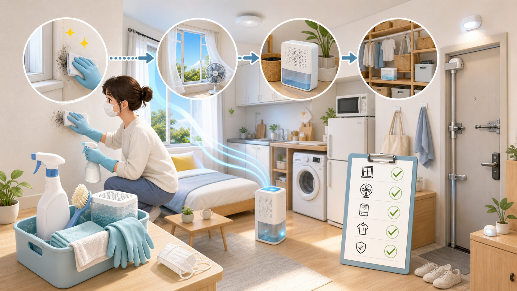 なぜ一人暮らしの部屋はカビが生えやすいのか？
