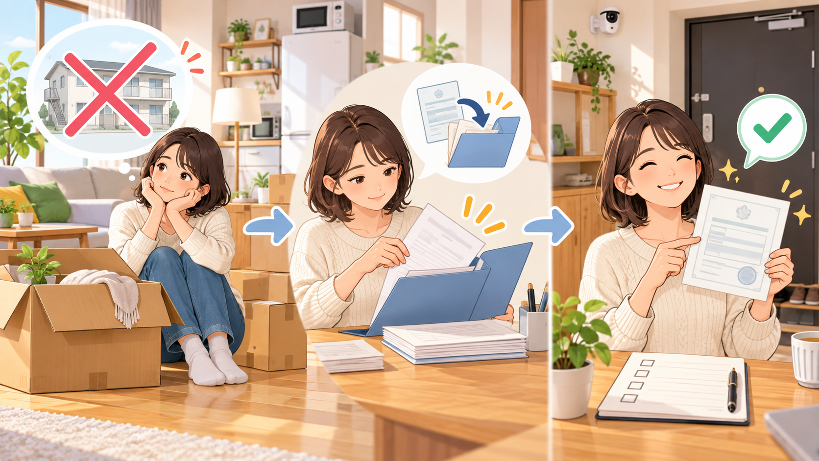 入居前に中止したなら、転出届は提出済み？