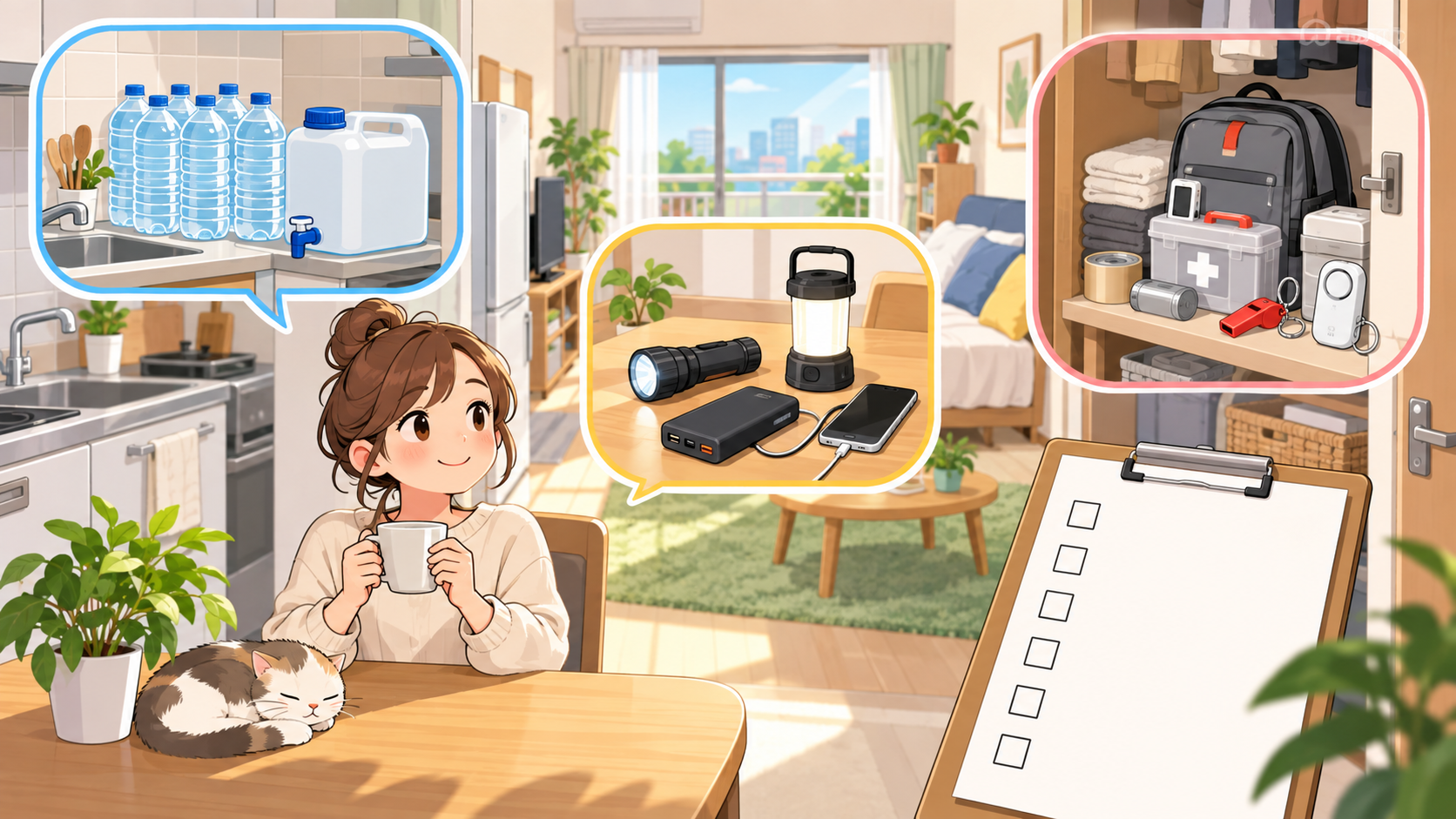 一人暮らしの部屋は停電すると何が止まる？