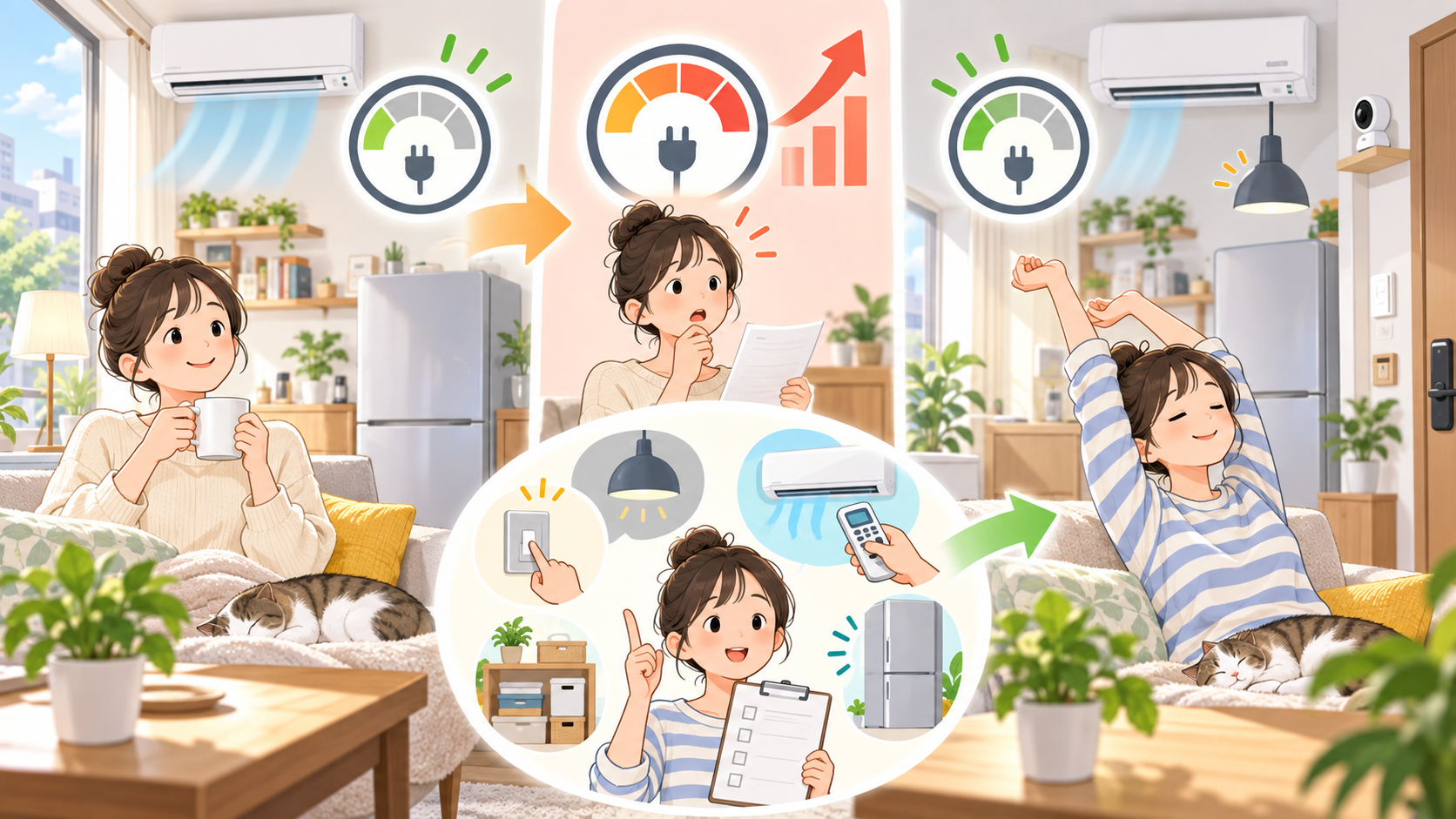 11月の検針票で、節電で取り戻せる額を分ける