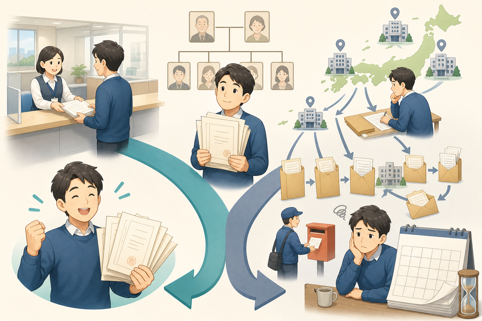 戸籍はどこで取れる？取得ルート4方式の比較
