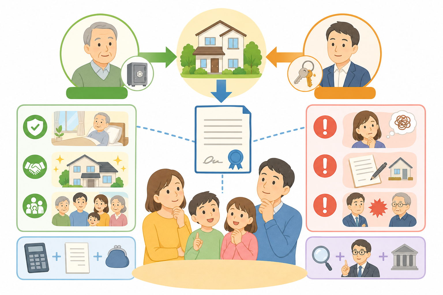 仕組みをもう少し詳しく：委託者・受託者・受益者の三者関係