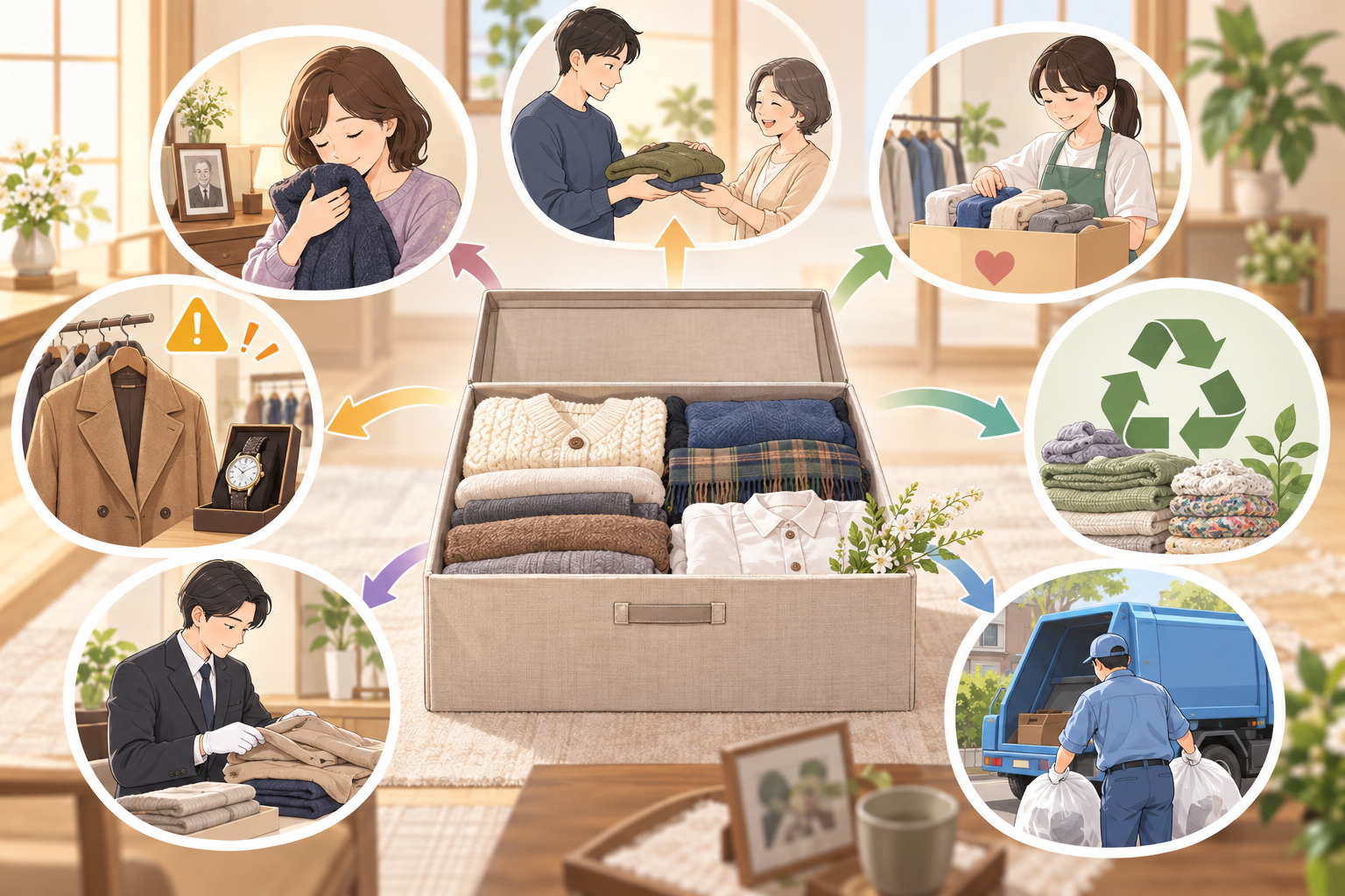 服も相続財産？ふつうの片付けとの違い