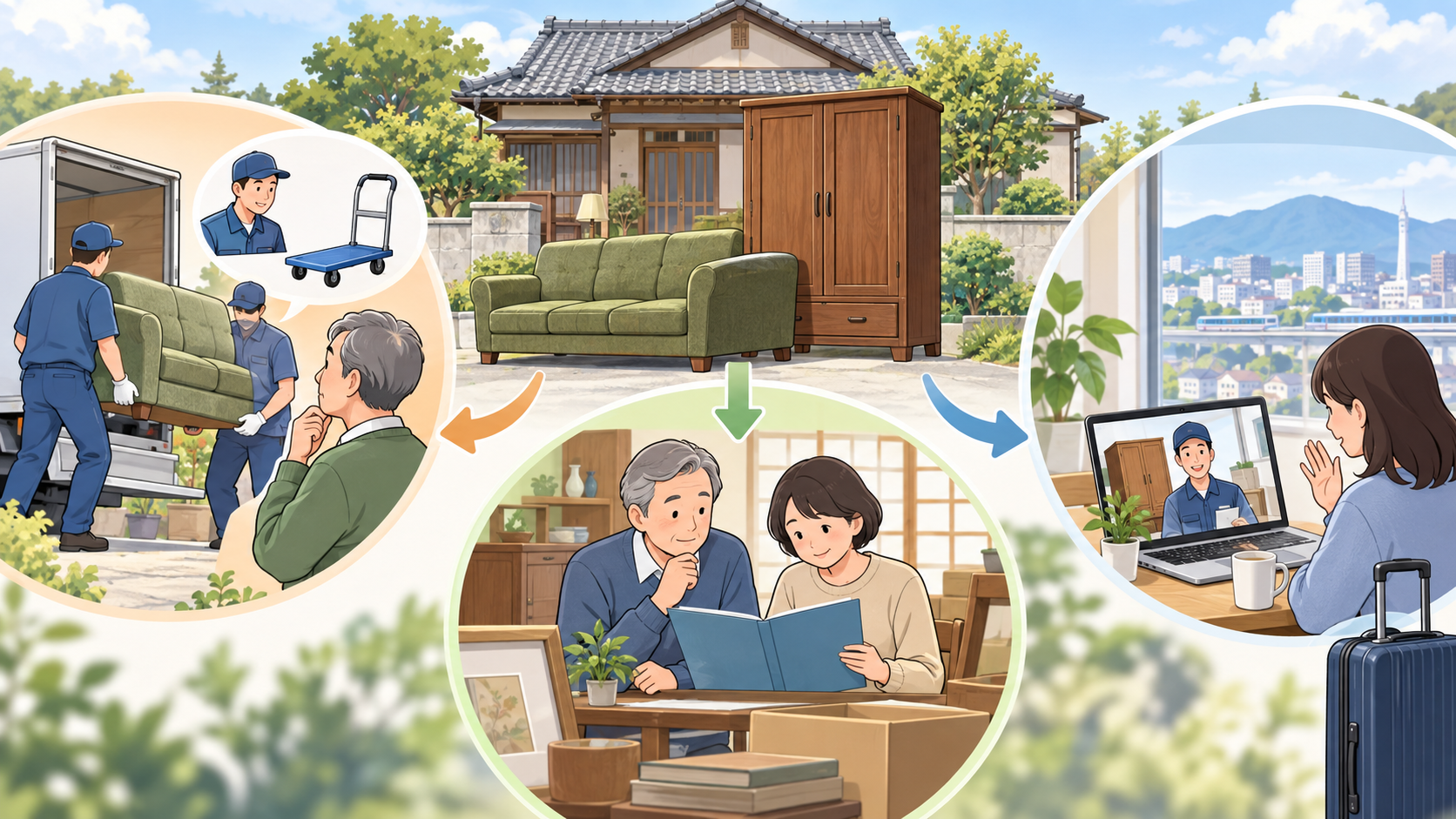実家の家具処分とは?ふつうの粗大ごみと何が違う?