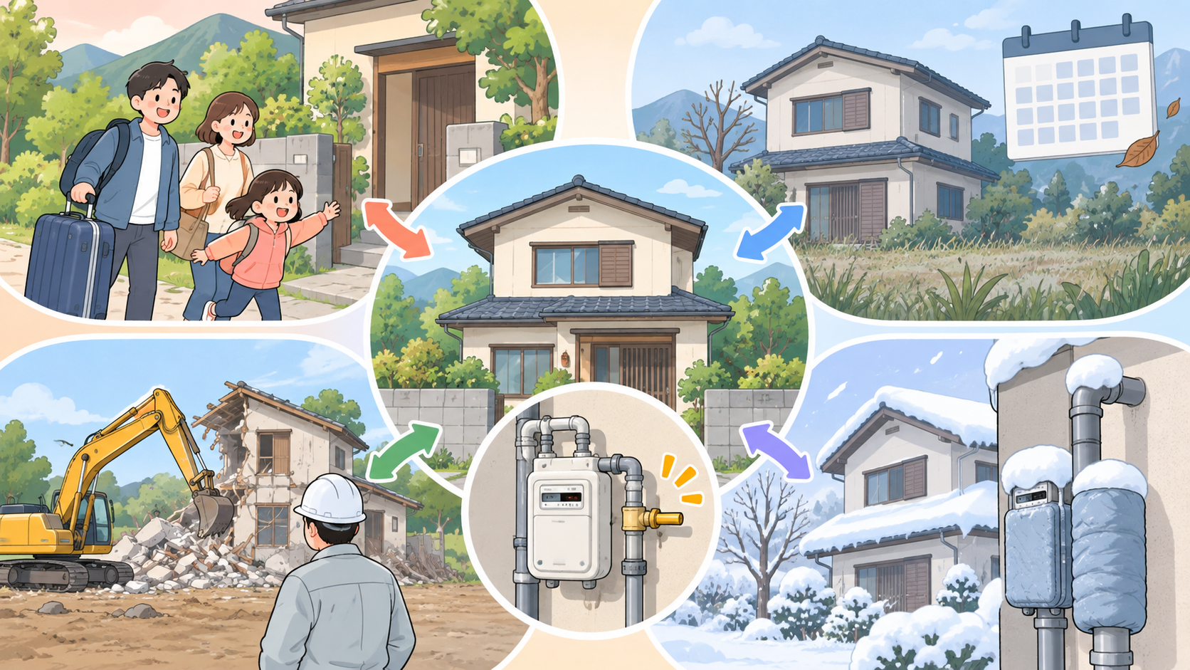 空き家のガスは止めるべき?結論と最初にやること