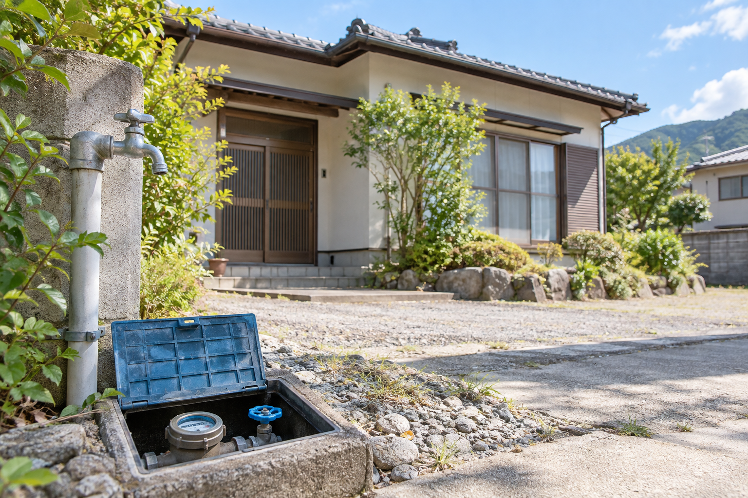 空き家の水道を止める？休止・廃止との違いと費用｜相続した人向け