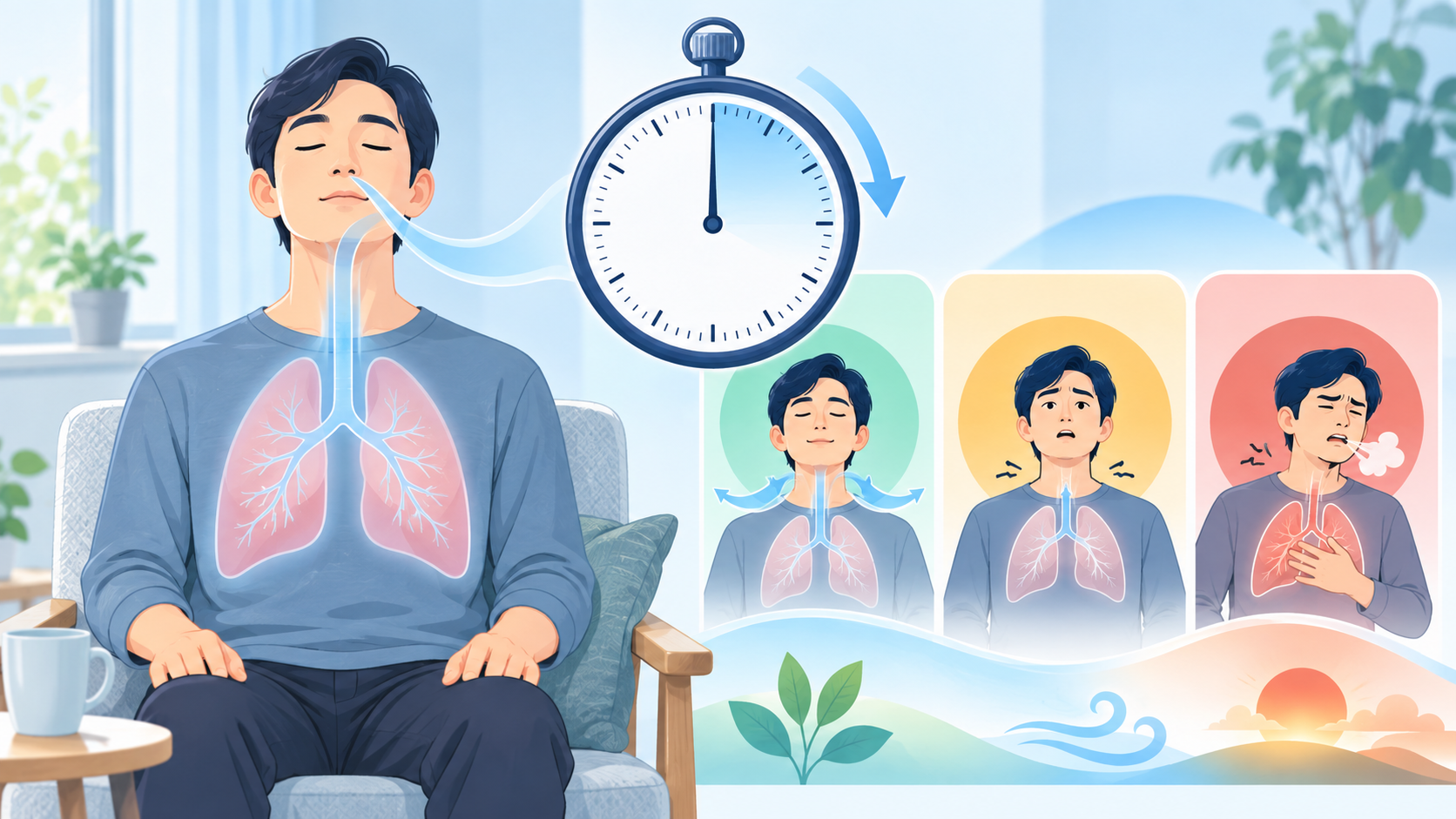 呼吸が浅い原因は？ストレス・姿勢・病気の3つに分けて考える