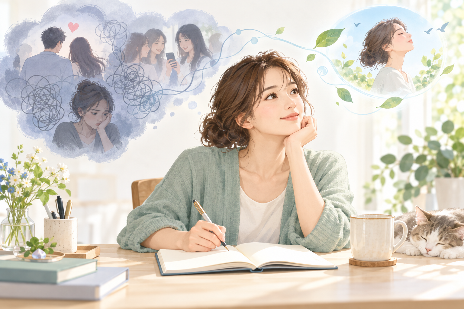嫉妬心を抑える方法｜恋人への不安・他人との比較を整理する手順