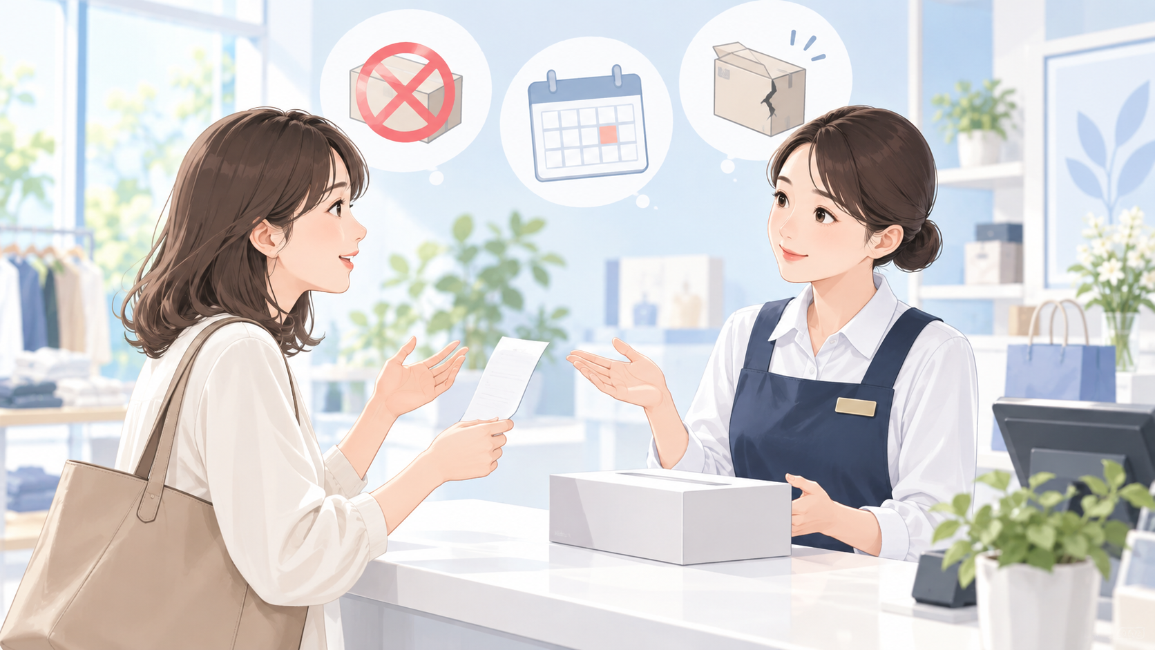 返品できないと言われたら|断り文句7つ別の根拠・期限と返し方