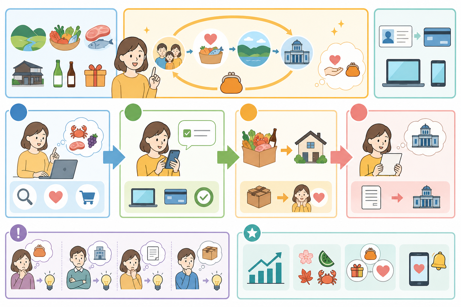 ふるさと納税のやり方｜初心者が4ステップで失敗せず始める方法の図解