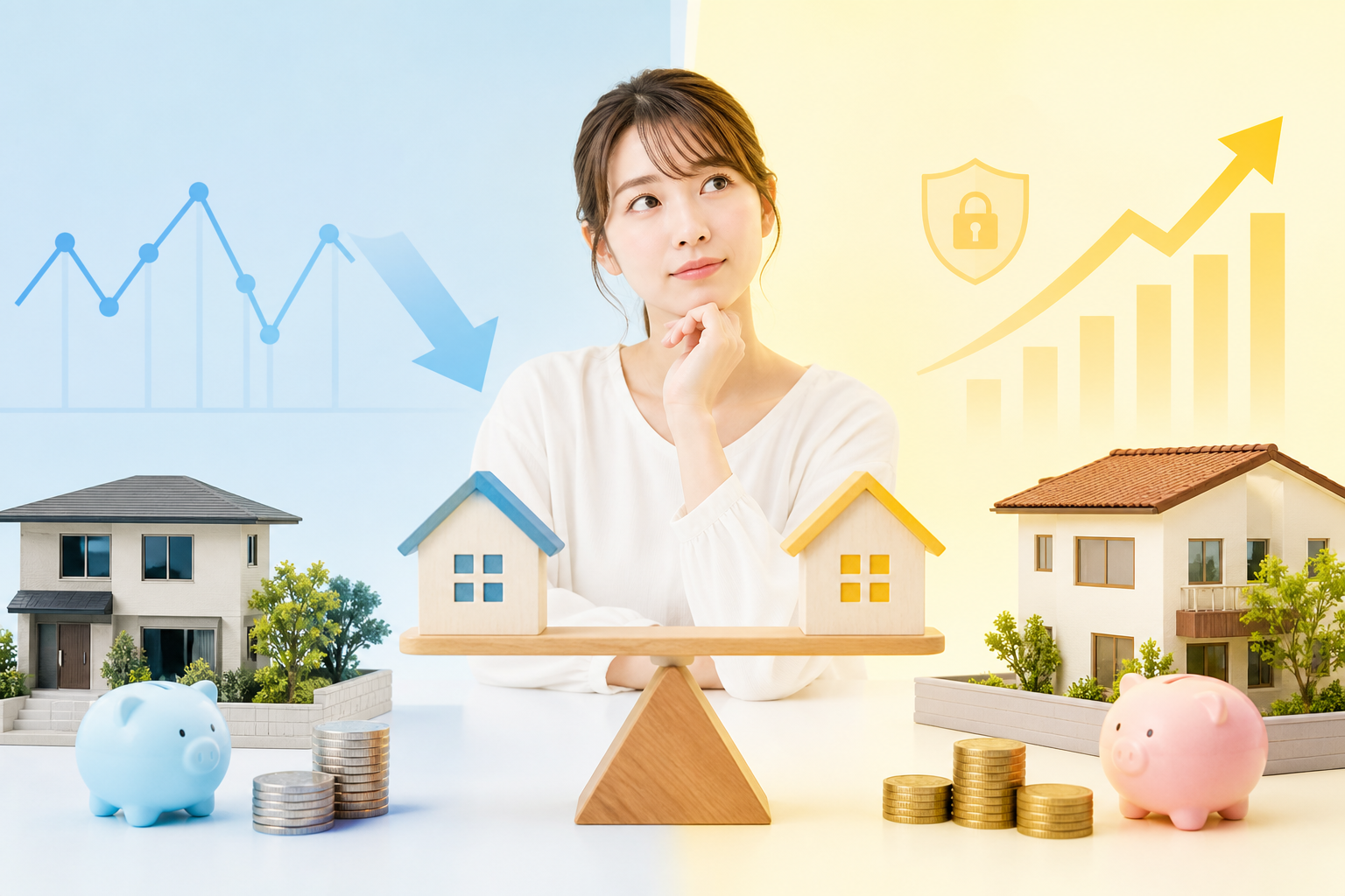 【2026最新】変動金利と固定金利を徹底比較｜初心者はどっちで選ぶ？