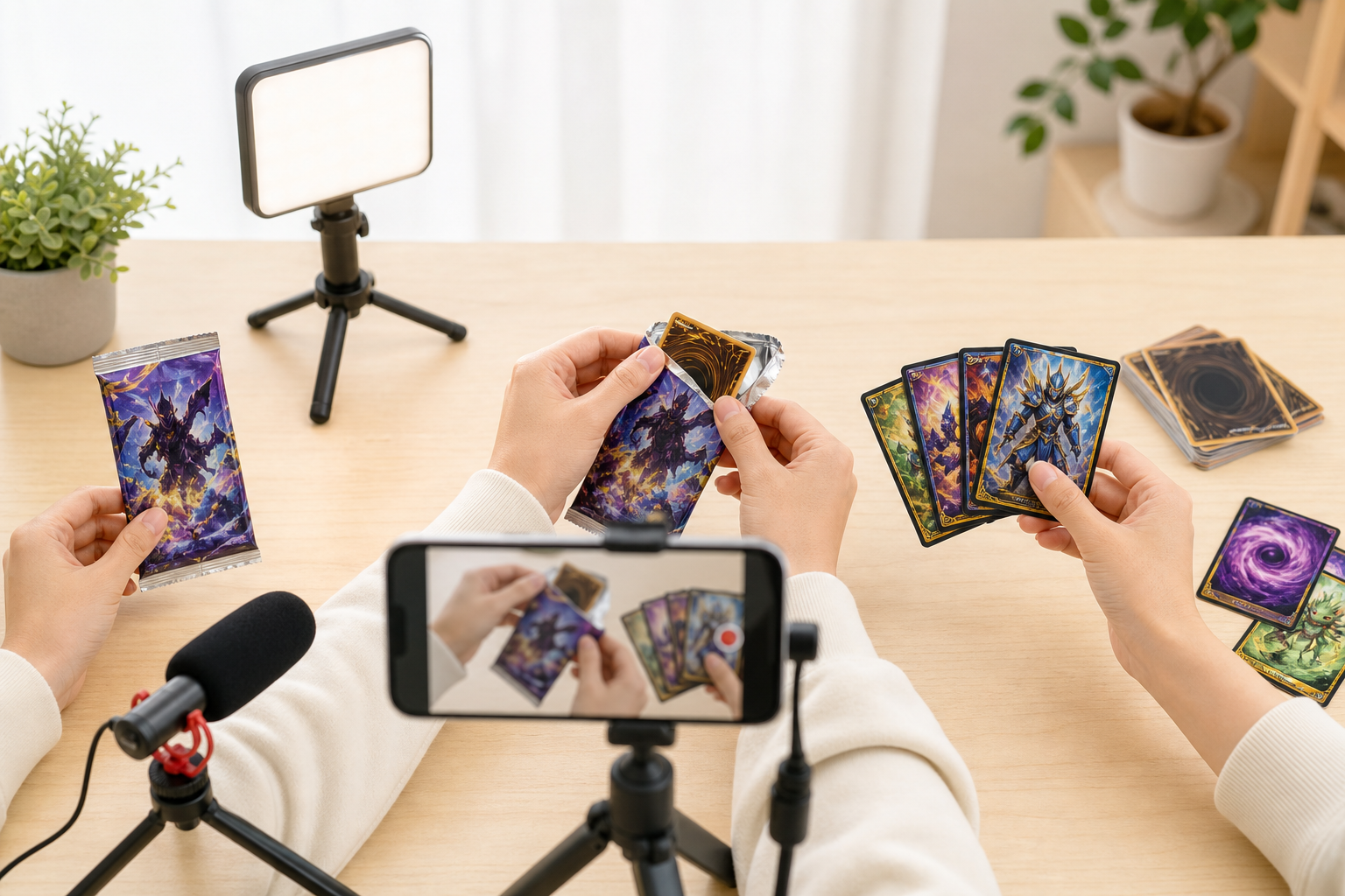 オリパ動画の撮影やり方|1万円以下で揃う開封動画3ステップ