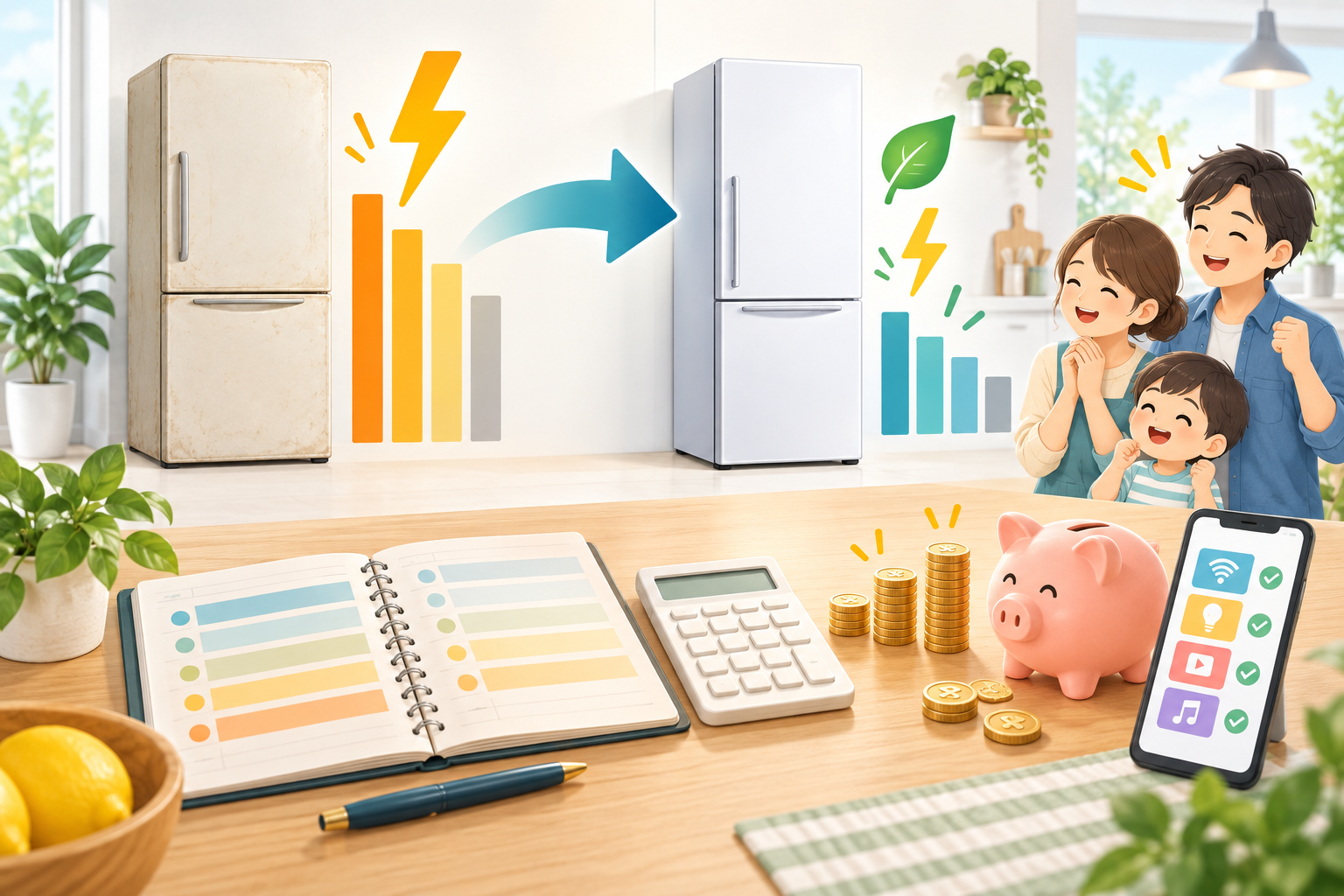 旧機と候補機を比較する前に、測定規格と単価をそろえる