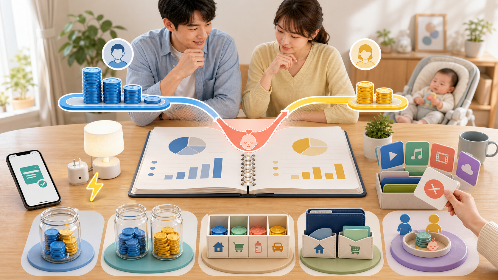 そもそも共働きの家計管理とは何か？5方式の違い