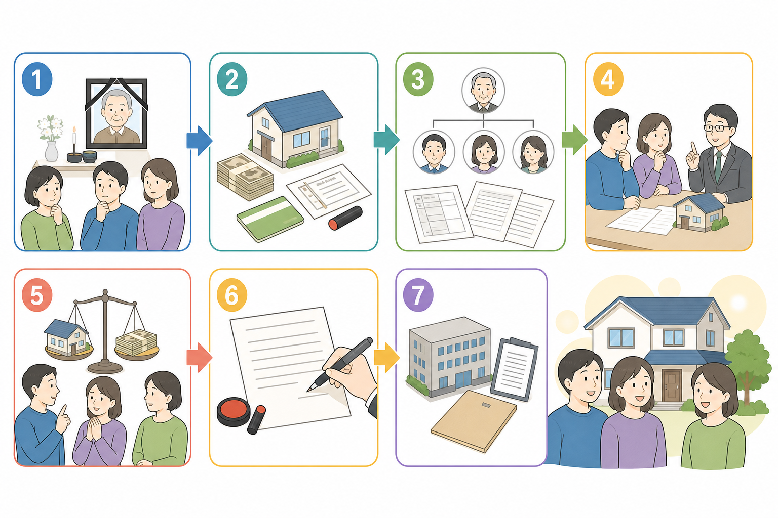 そもそも遺産分割とは?4つの分け方と法定相続分